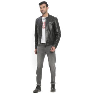 Copy of Casual Leather Jacket_black_5