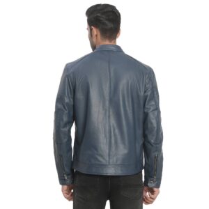 Copy of Casual Leather Jacket_navy_4
