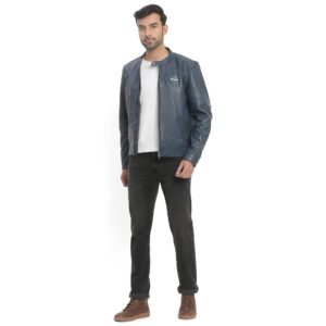 Copy of Casual Leather Jacket_navy_5