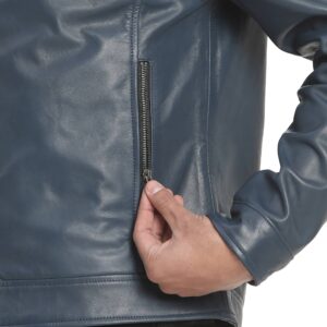 Copy of Casual Leather Jacket_navy_8