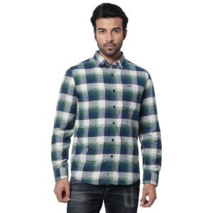 Copy of Flannel Twill Plaid Shirt_green_1(1)