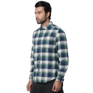 Copy of Flannel Twill Plaid Shirt_green_3(1)
