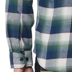 Copy of Flannel Twill Plaid Shirt_green_7