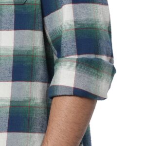 Copy of Flannel Twill Plaid Shirt_green_8
