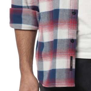 Copy of Flannel Twill Plaid Shirt_red_8