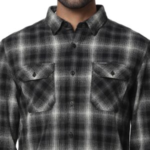 Copy of Heavy Herringbone Plaid Shirt_black_6
