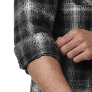 Copy of Heavy Herringbone Plaid Shirt_black_7