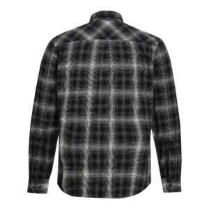 Copy of Heavy Herringbone Plaid Shirt_black_9