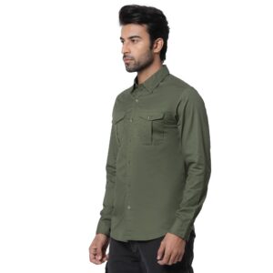 Copy of Heritage Double pocket Shirt_dark olive-3