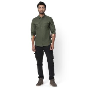 Copy of Heritage Double pocket Shirt_dark olive-5