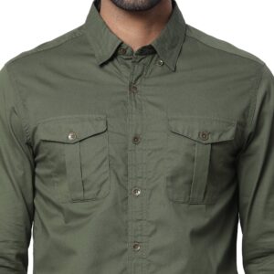 Copy of Heritage Double pocket Shirt_dark olive-6
