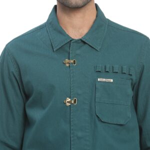 Copy of Herringbone Vintage Field jacket_deep teal_6