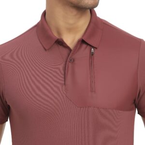 Copy of Hybrid Polyester Polo_wine_6