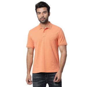 Copy of Solid Premium Puff Logo Polo_coral_1