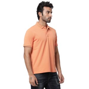 Copy of Solid Premium Puff Logo Polo_coral_2