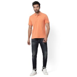 Copy of Solid Premium Puff Logo Polo_coral_5