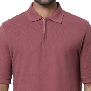 Copy of Textured Relax Fit Polo_old rose-6